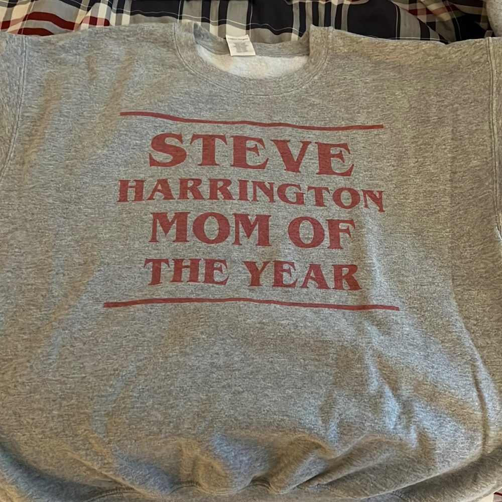 Grey Stranger Things Crewneck Sweatshirt